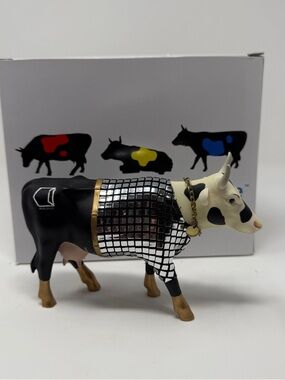 NWT Cow Parade Retired Disco Cow Figurine #9134